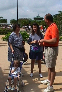 Mom and Family outside Animal Kingdom